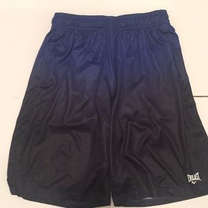 Dark blue Everlast summer basketball shorts.